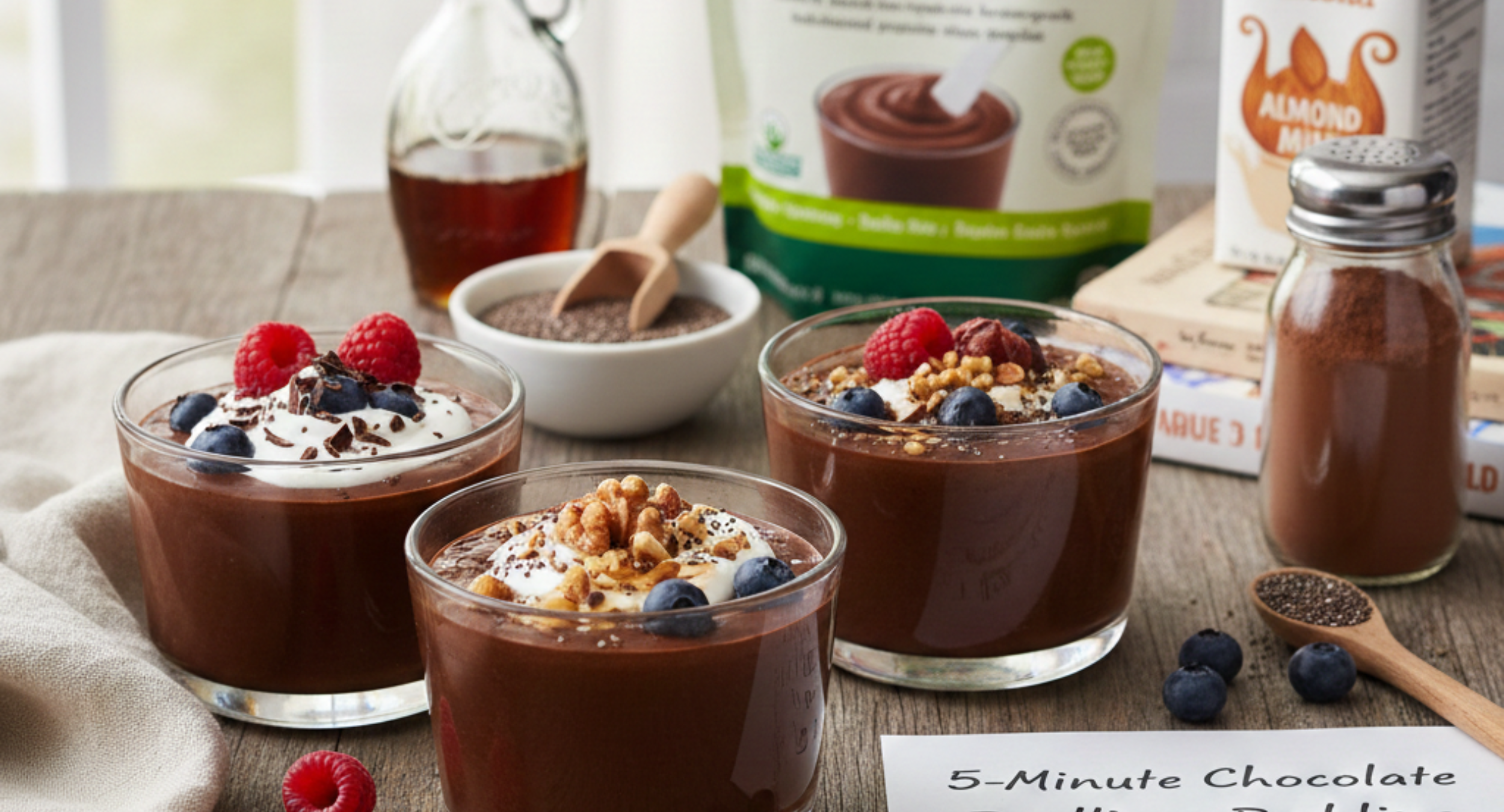 5-Minute Chocolate Psyllium Pudding – Fibre-Rich Dessert