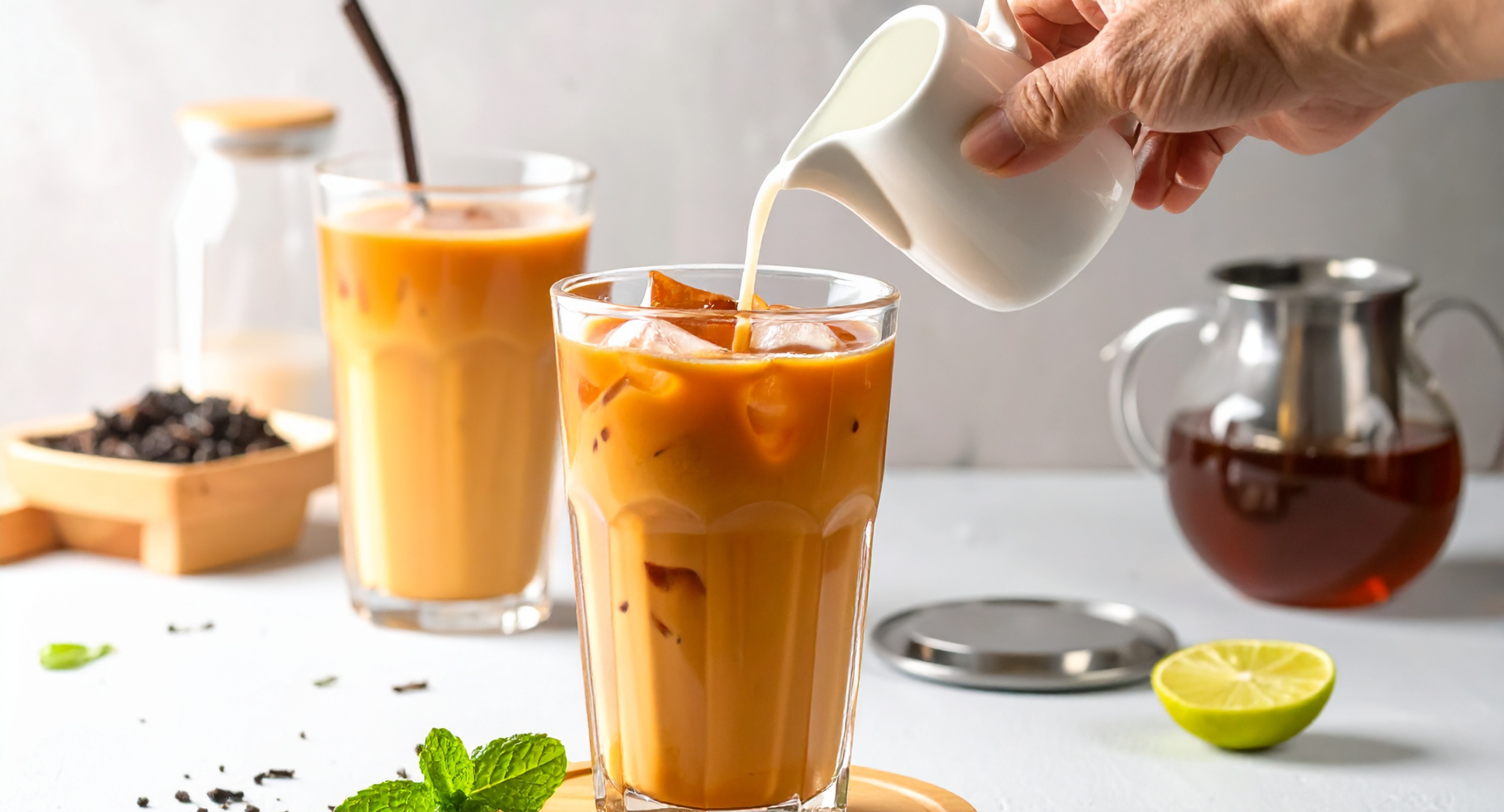 Iced Tulsi Breakfast Thai Tea