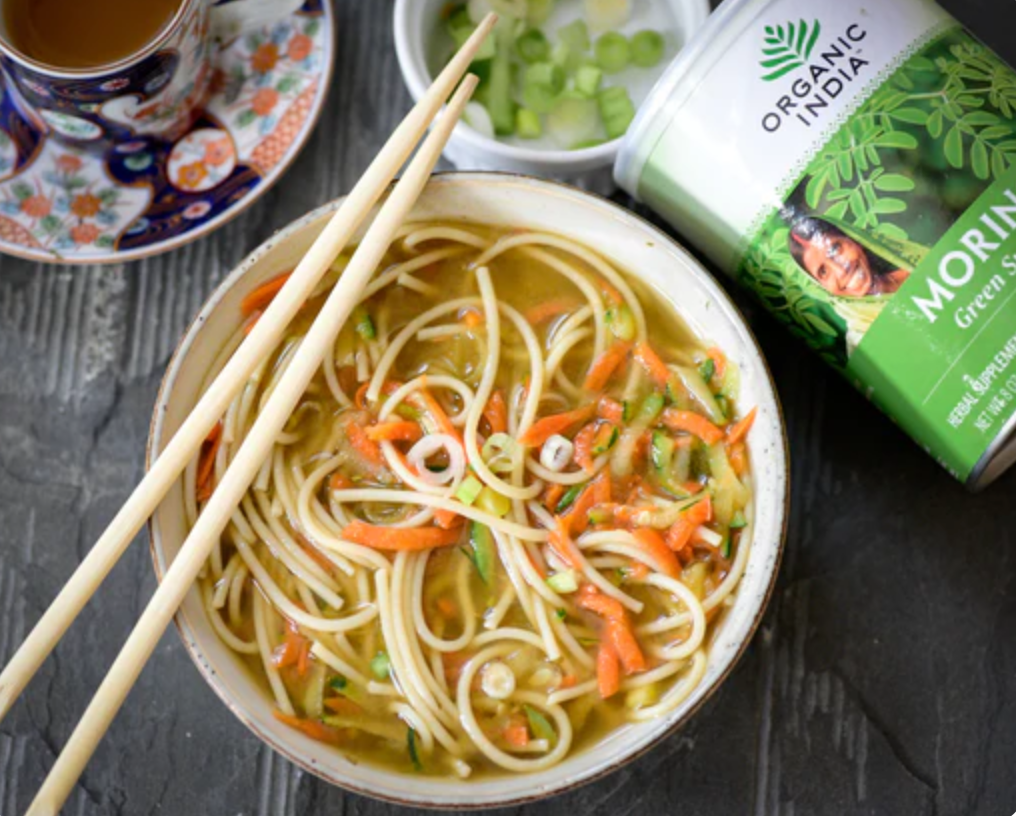 Warming Miso Moringa Noodle Soup