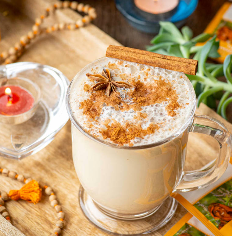 Easy Non-Dairy Cinnamon Ashwagandha Latte