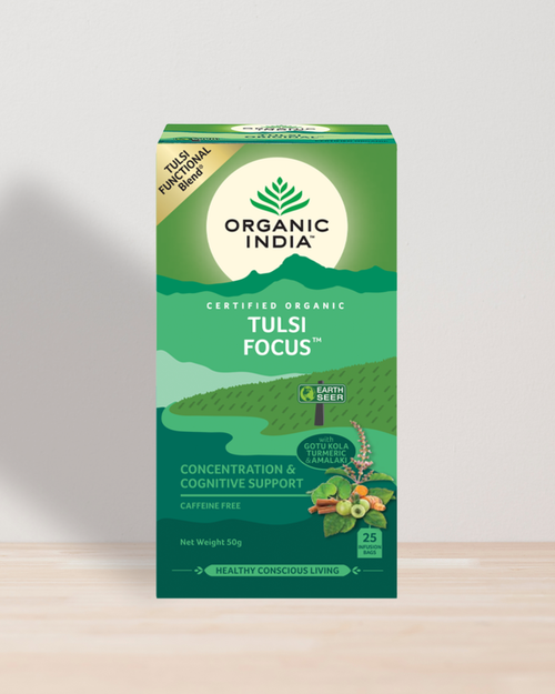 Tulsi FOCUS organicindiaau Certified Organic Herbal Teas and Supplements