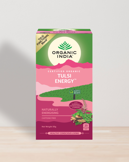 Tulsi ENERGY organicindiaau Certified Organic Herbal Teas and Supplements