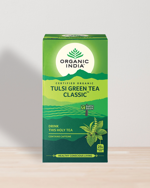 Tulsi Green Tea Classic organicindiaau Certified Organic Herbal Teas and Supplements