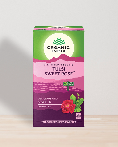 Tulsi Sweet Rose organicindiaau Certified Organic Herbal Teas and Supplements