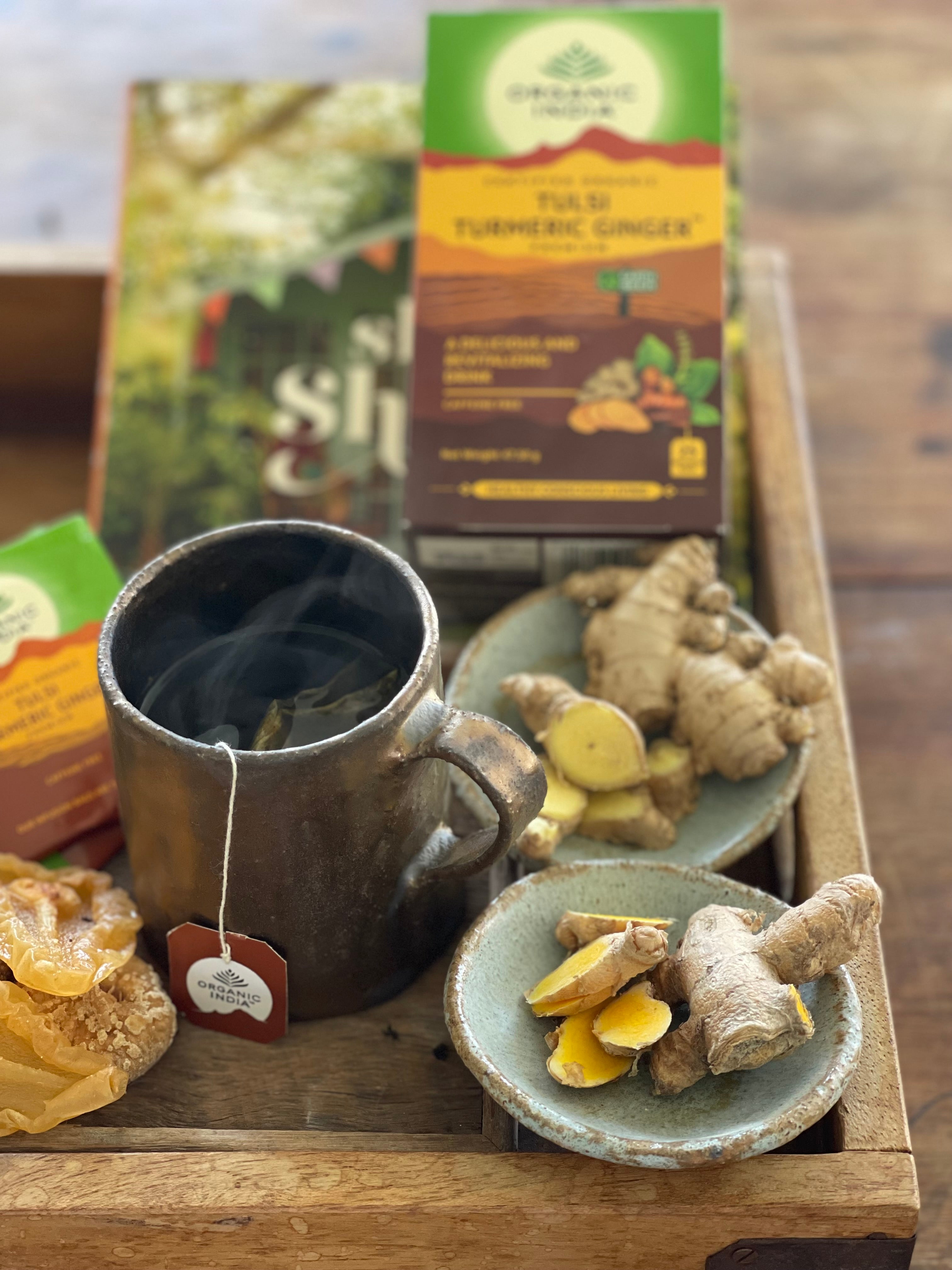 Tulsi Ginger Bundle organicindiaau Certified Organic Herbal Teas and Supplements