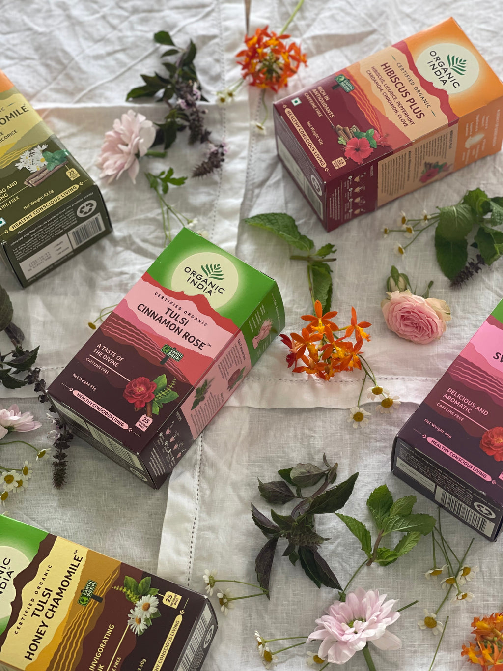 Tulsi Cinnamon Rose organicindiaau Certified Organic Herbal Teas and Supplements
