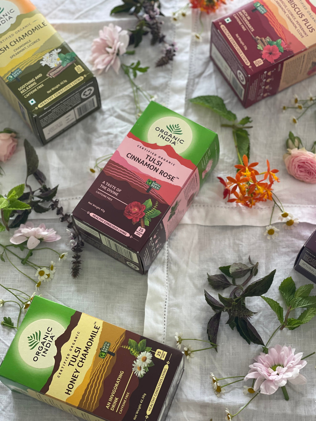 Tulsi Cinnamon Rose organicindiaau Certified Organic Herbal Teas and Supplements