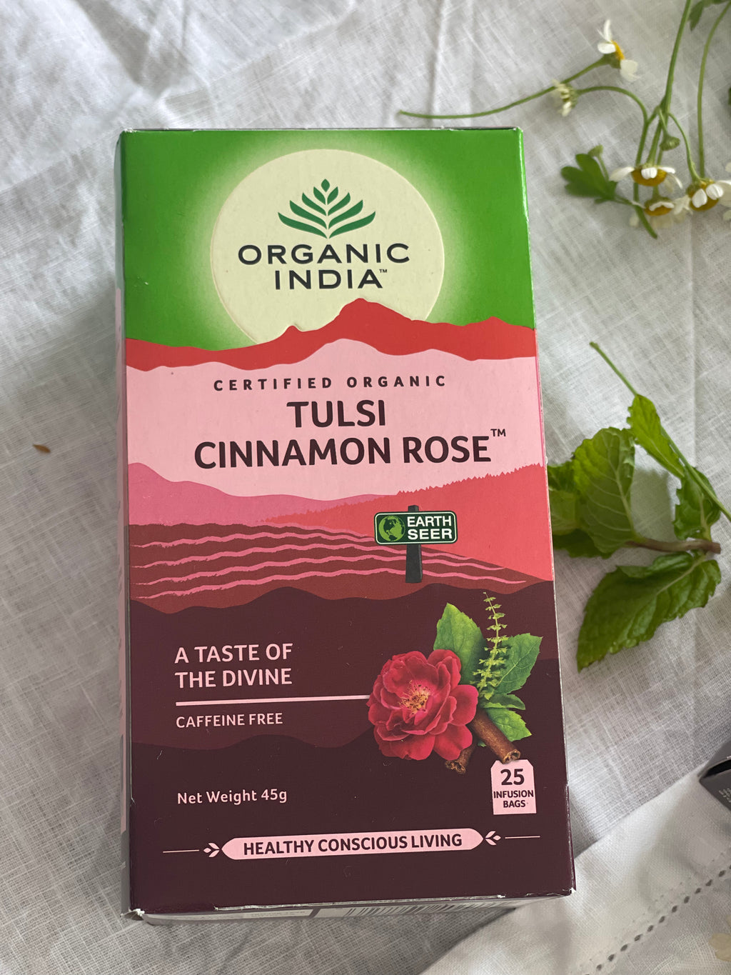 Tulsi Cinnamon Rose organicindiaau Certified Organic Herbal Teas and Supplements