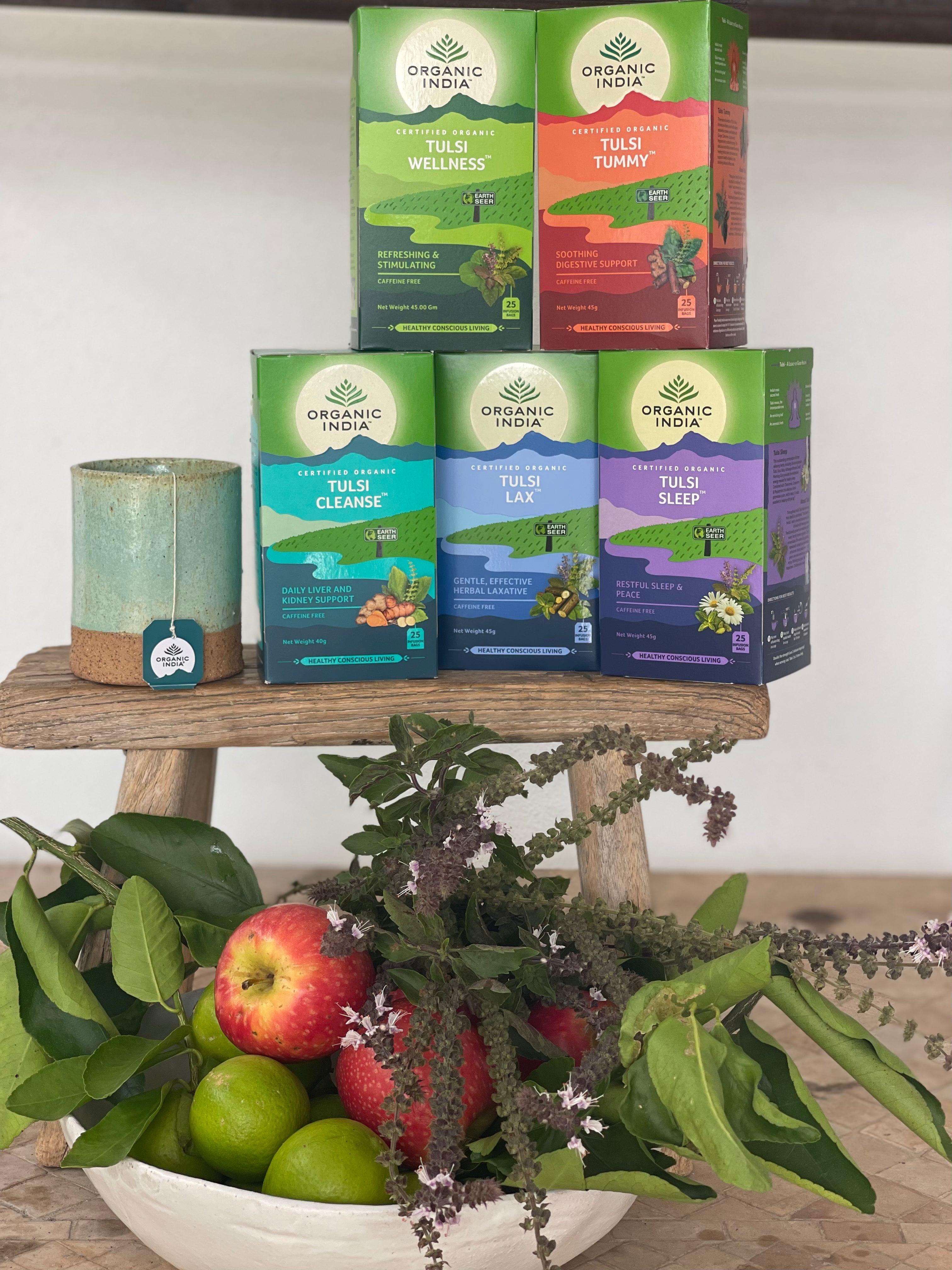Tulsi True Wellness Collection organicindiaau Certified Organic Herbal Teas and Supplements