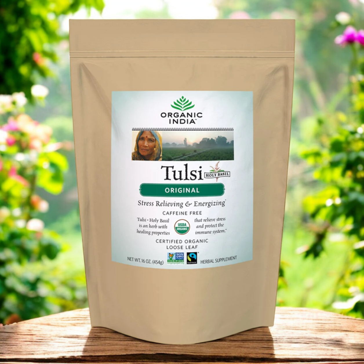Tulsi Original Tea - Bulk (454g) organicindiaau Certified Organic Herbal Teas and Supplements
