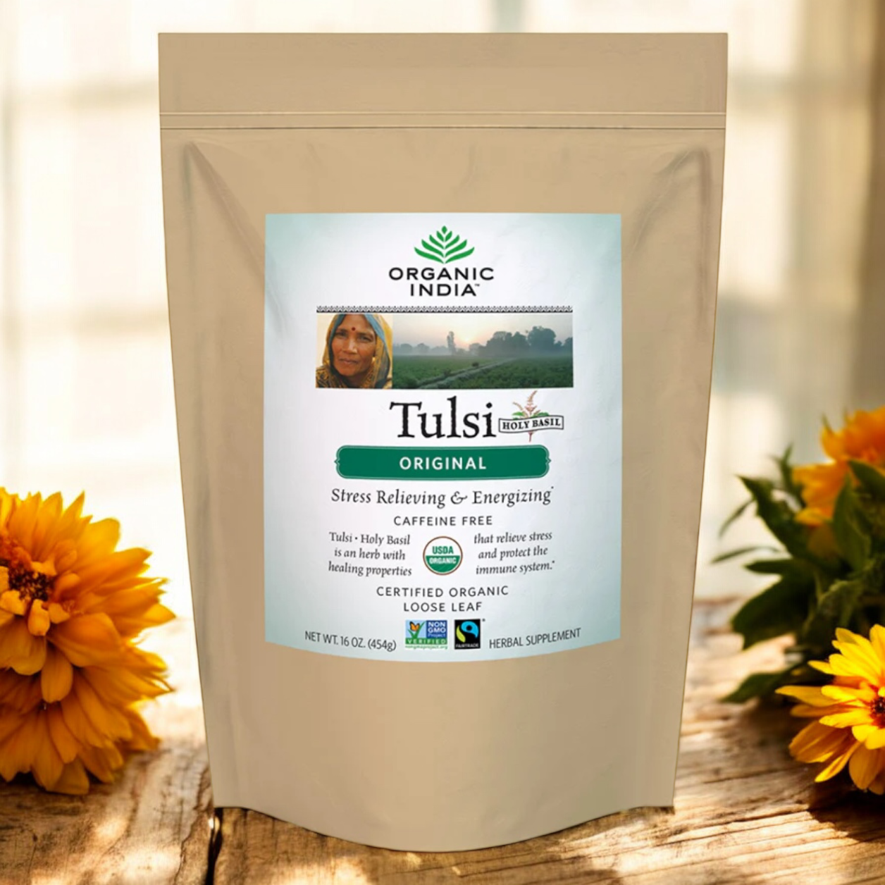 Tulsi Original Tea - Bulk (454g) organicindiaau Certified Organic Herbal Teas and Supplements
