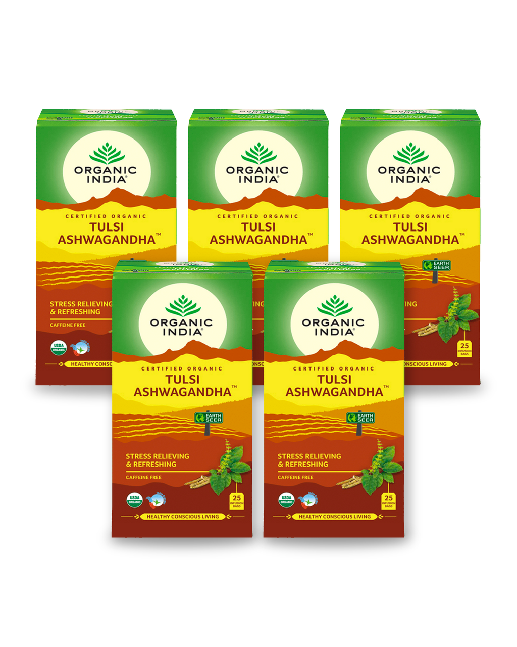 Tulsi Ashwagandha Bundle (5 Packs) - 5 packs