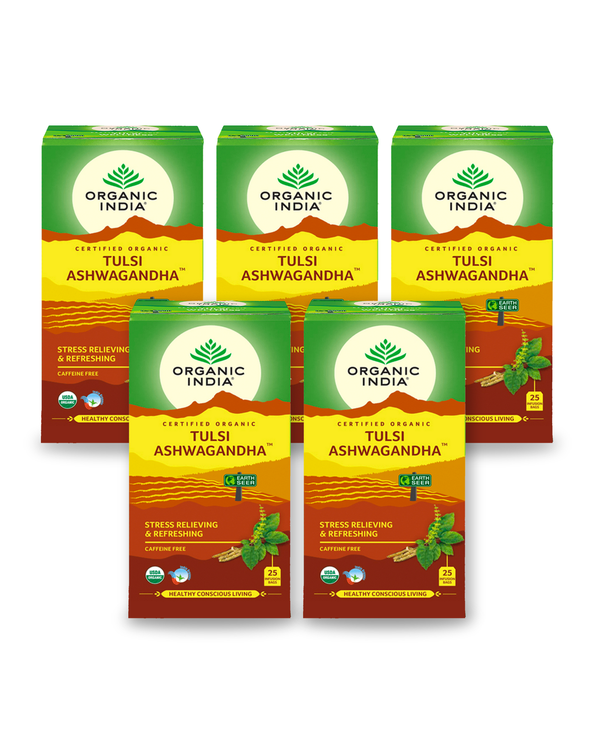 Tulsi Ashwagandha Bundle (5 Packs) - 5 packs
