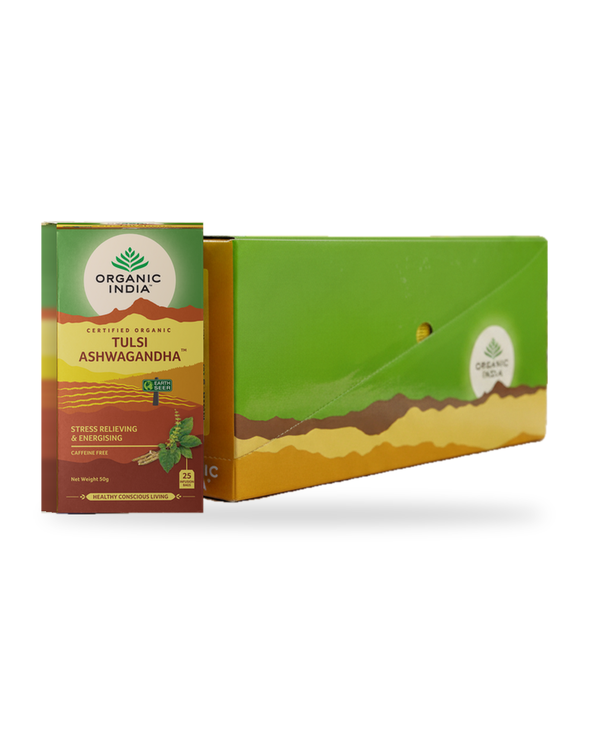 Tulsi Ashwagandha Bundle (5 Packs) on white