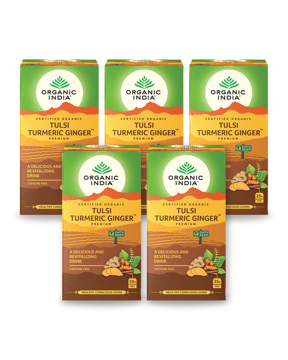 Tulsi Turmeric Ginger Bundle (5 Packs) - 5 packs