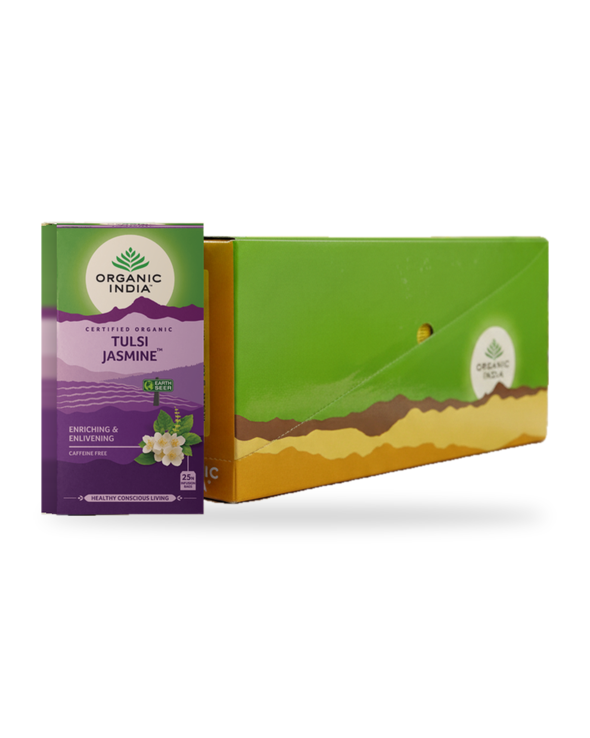 Tulsi Jasmine Bundle (5 Packs) on white