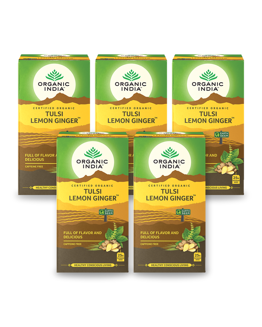 Tulsi Lemon Ginger Bundle (5 Packs) - 5 packs