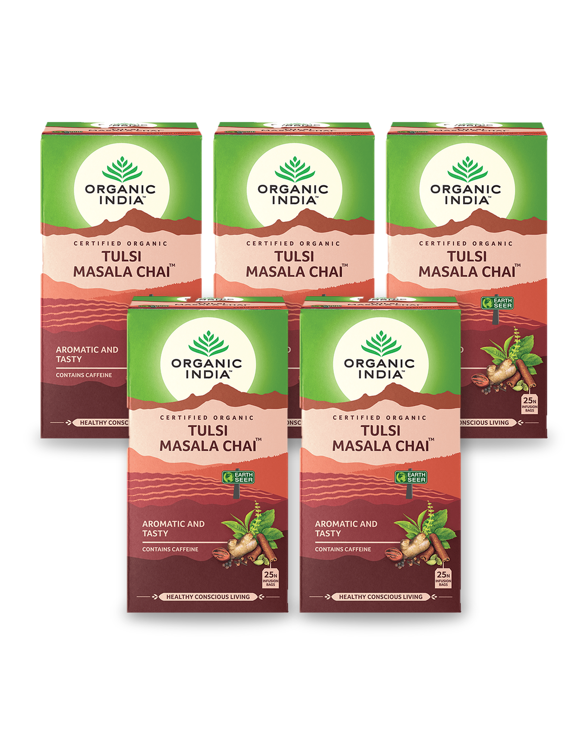 Tulsi Masala Chai Bundle (5 Packs) - 5 packs
