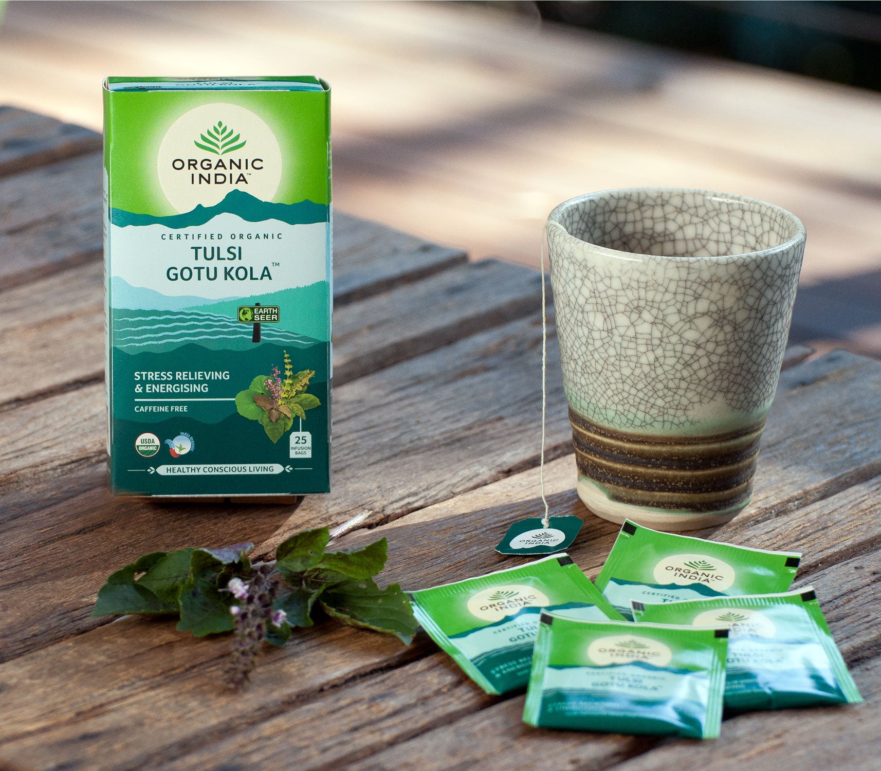 Organic India Tulsi Gotu Kola, Tulsi tea, organic tea, tulsi, herbal tea, herbal infusions, sleep tea, turmeric tea, ashwagandha, holy basil, holy basil tea, green tea, lemon ginger tea, tea for sleep, moringa, ORGANIC INDIA, ORGANIC INDIA Australia, herbal supplements