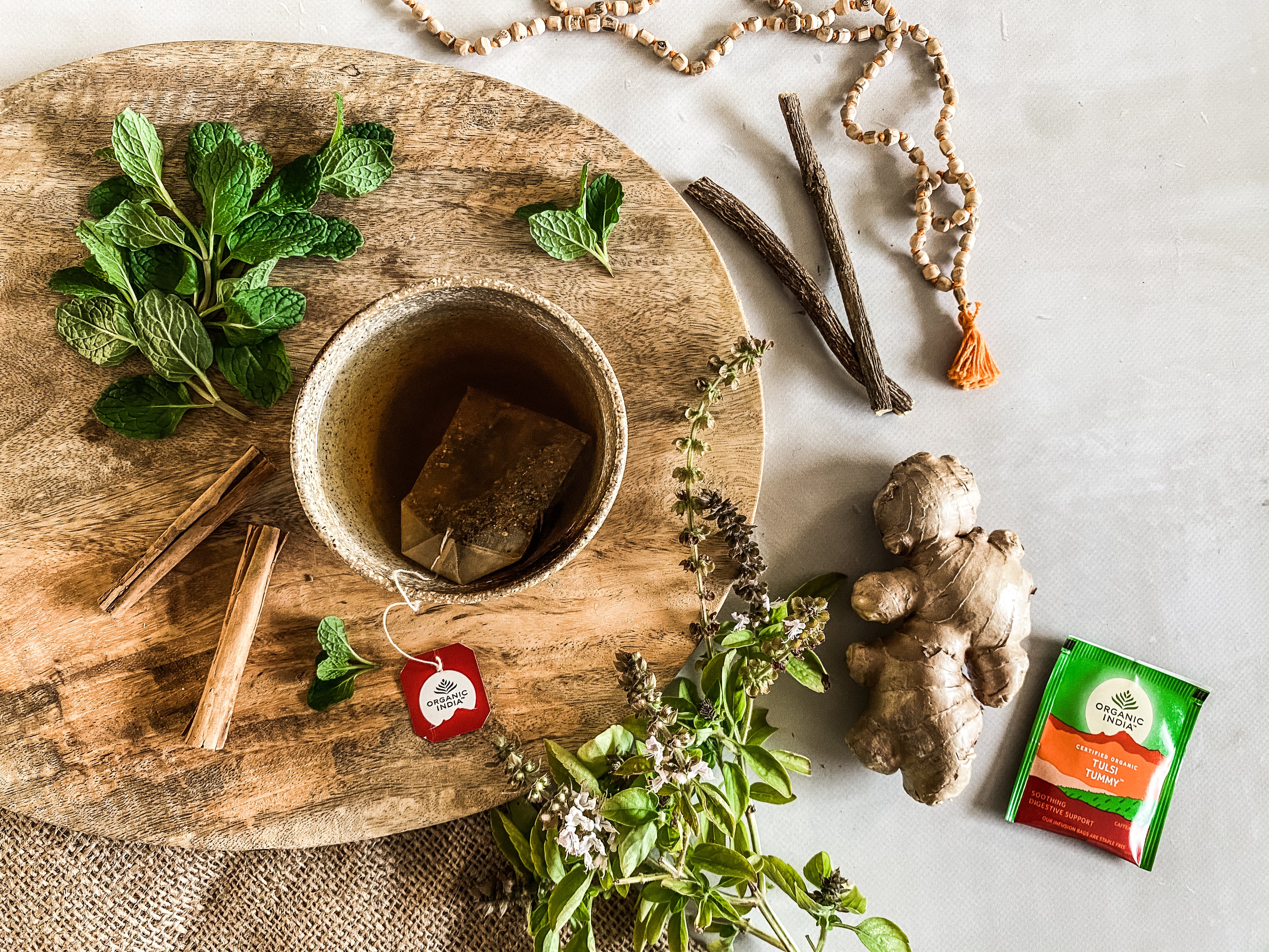 Organic India Tulsi Tummy, Tulsi tea, organic tea, tulsi, herbal tea, herbal infusions, sleep tea, turmeric tea, ashwagandha, holy basil, holy basil tea, green tea, lemon ginger tea, tea for sleep, moringa, ORGANIC INDIA, ORGANIC INDIA Australia, herbal supplements