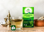 Organic India Tulsi Green Tea Classic, Tulsi tea, organic tea, tulsi, herbal tea, herbal infusions, sleep tea, turmeric tea, ashwagandha, holy basil, holy basil tea, green tea, lemon ginger tea, tea for sleep, moringa, ORGANIC INDIA, ORGANIC INDIA Australia, herbal supplements
