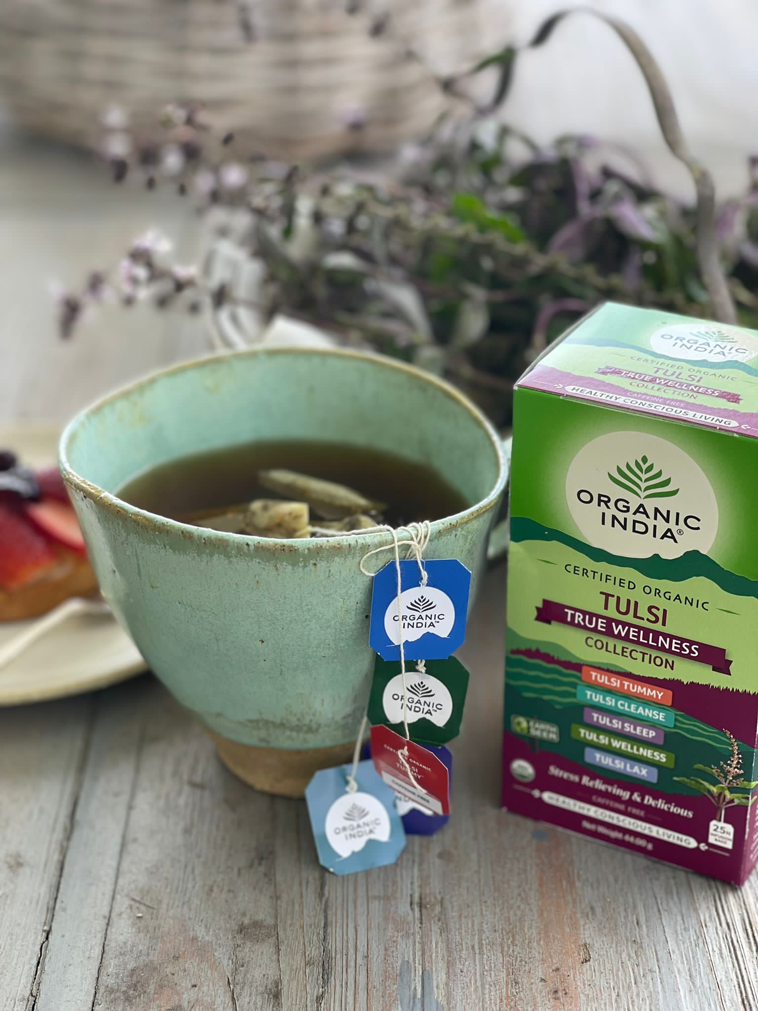 Tulsi True Wellness Collection, Tulsi tea, organic tea, tulsi, herbal tea, herbal infusions, sleep tea, turmeric tea, ashwagandha, holy basil, holy basil tea, green tea, lemon ginger tea, tea for sleep, moringa, ORGANIC INDIA, ORGANIC INDIA Australia, herbal supplements
